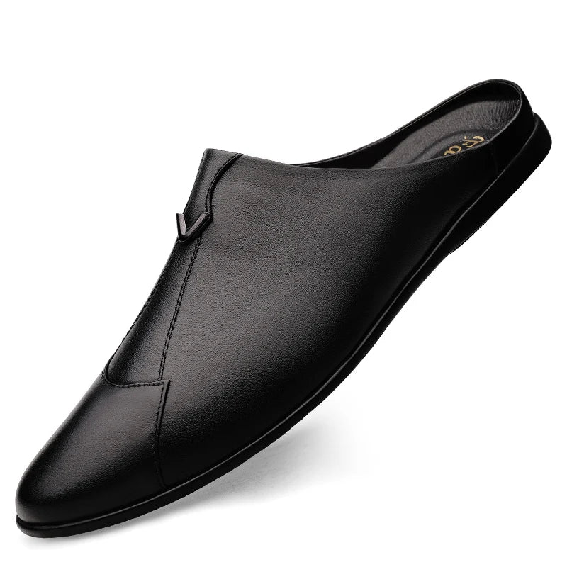 Men's Genuine Leather Slip-On Loafers