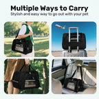 Foldable Airline Approved Pet Carrier Bag for Cats Dogs
