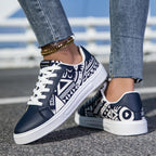 Women's Lightweight PU Skateboard Sneakers