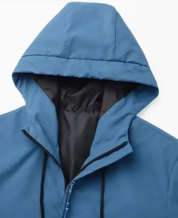 Men's Hooded Softshell Jacket and Pants Two Piece Set