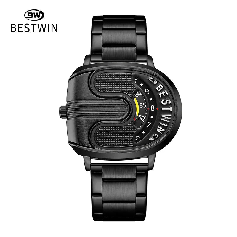 Men's Luxury Stainless Steel Quartz Wristwatch