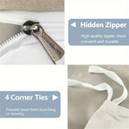 Beach-Inspired Duvet Cover Set with Pillowcases