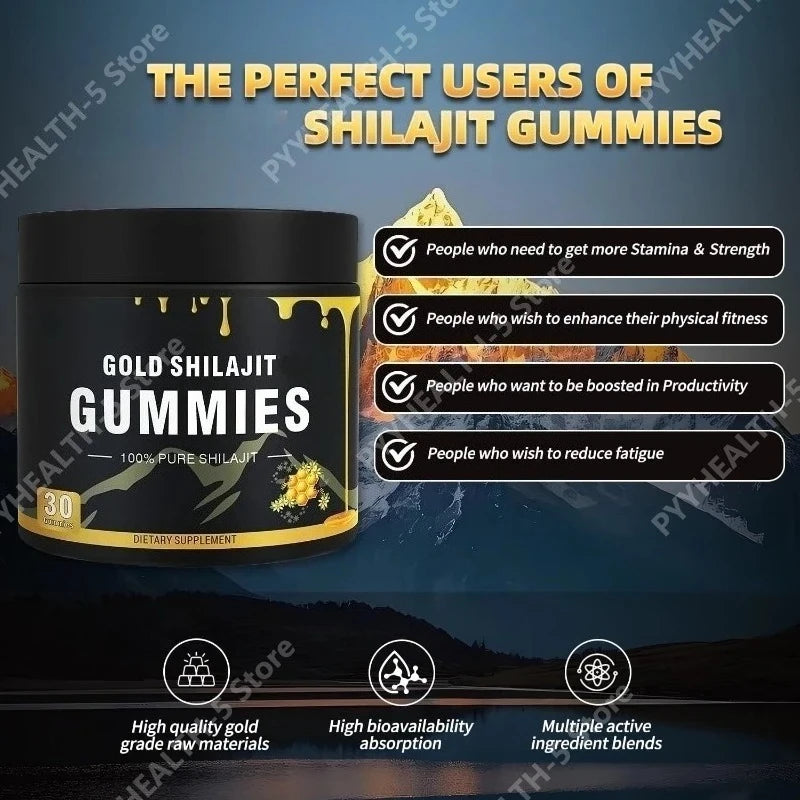 Shilajit Manuka Honey Cognitive Wellness Dietary Supplement Gummies