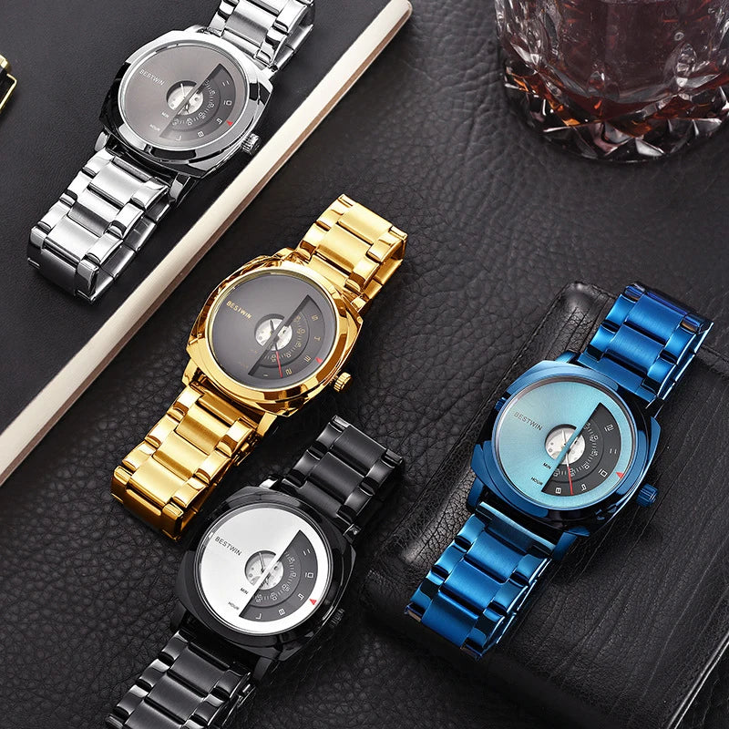 Men's Luxury Business Alloy Steel Quartz Wristwatch