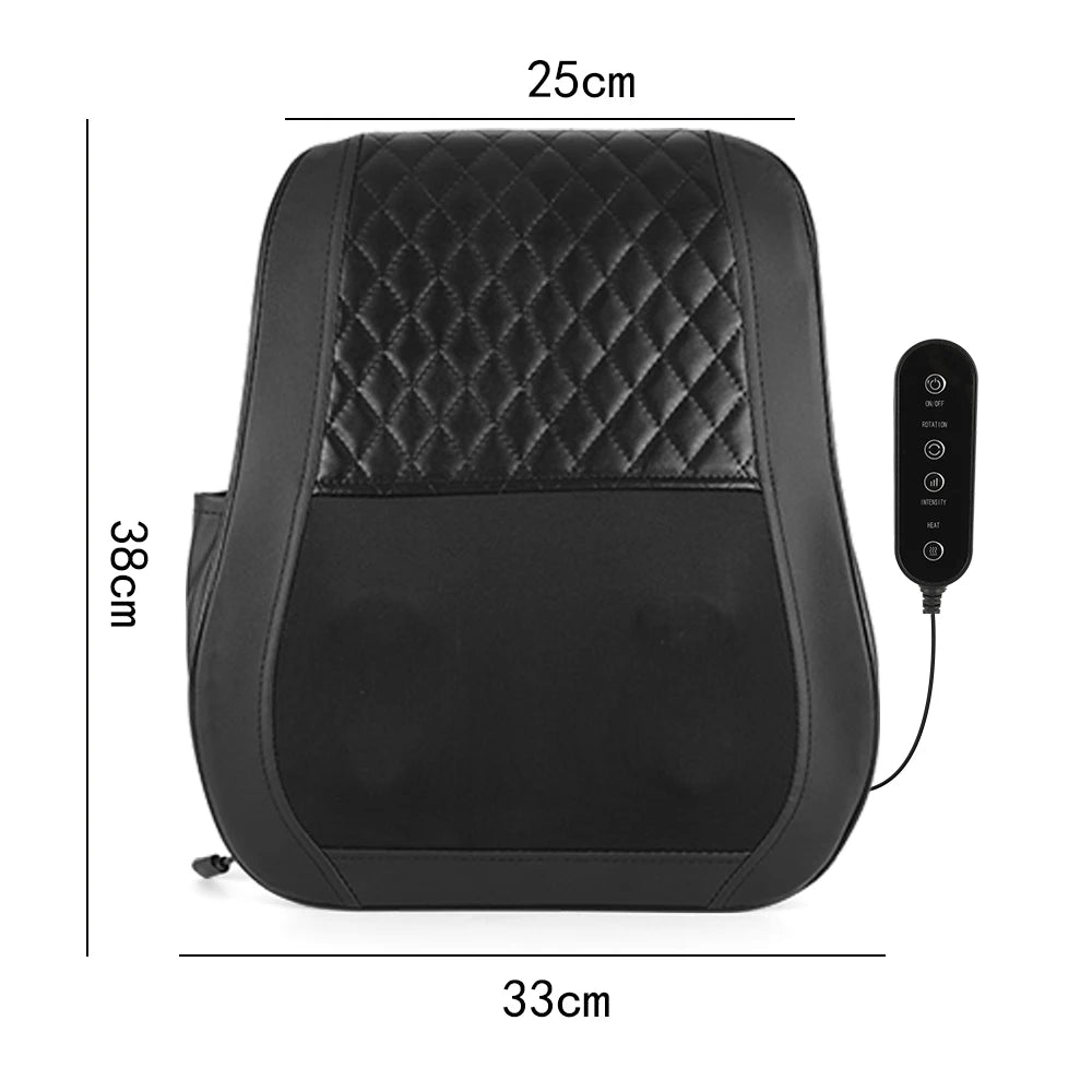 Heat Therapy 3D Kneading Back Massager for Neck Shoulders Legs