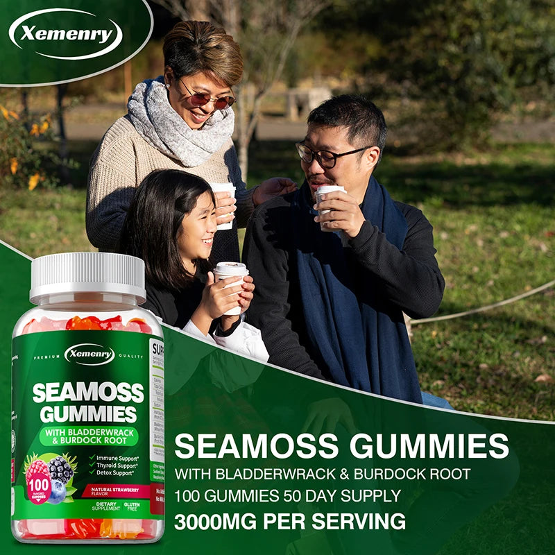 Sea Moss Thyroid and Joint Health Support Dietary Supplement Gummies