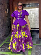 Women's Elegant Dashiki Ankara Long Maxi Dress
