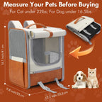 Large Capacity Breathable Pet Carrier Backpack for Cats Dogs
