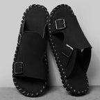 Men's Luxury Genuine Leather Outdoor Beach Slide Sandals