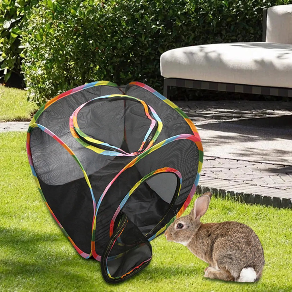 Foldable Mesh Cat Tent Cube Play House