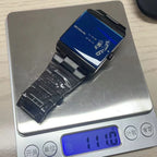 Men's Fashion Square Stainless Steel Quartz Wristwatch