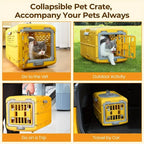 Foldable Pet Travel Carrier Dog Cage for Cats Dogs
