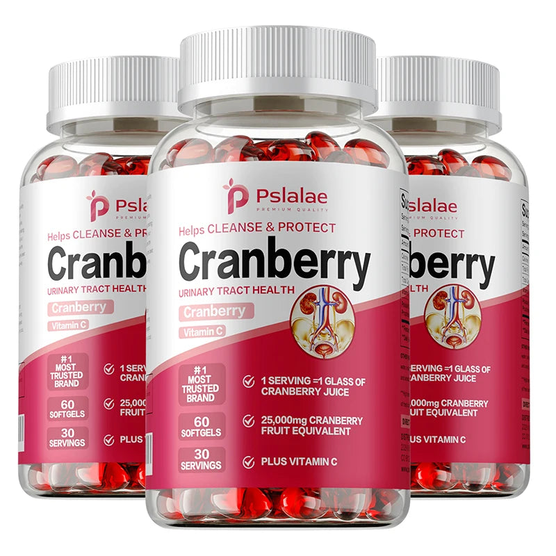 Organic Cranberry Capsules Urinary Tract Bladder Health