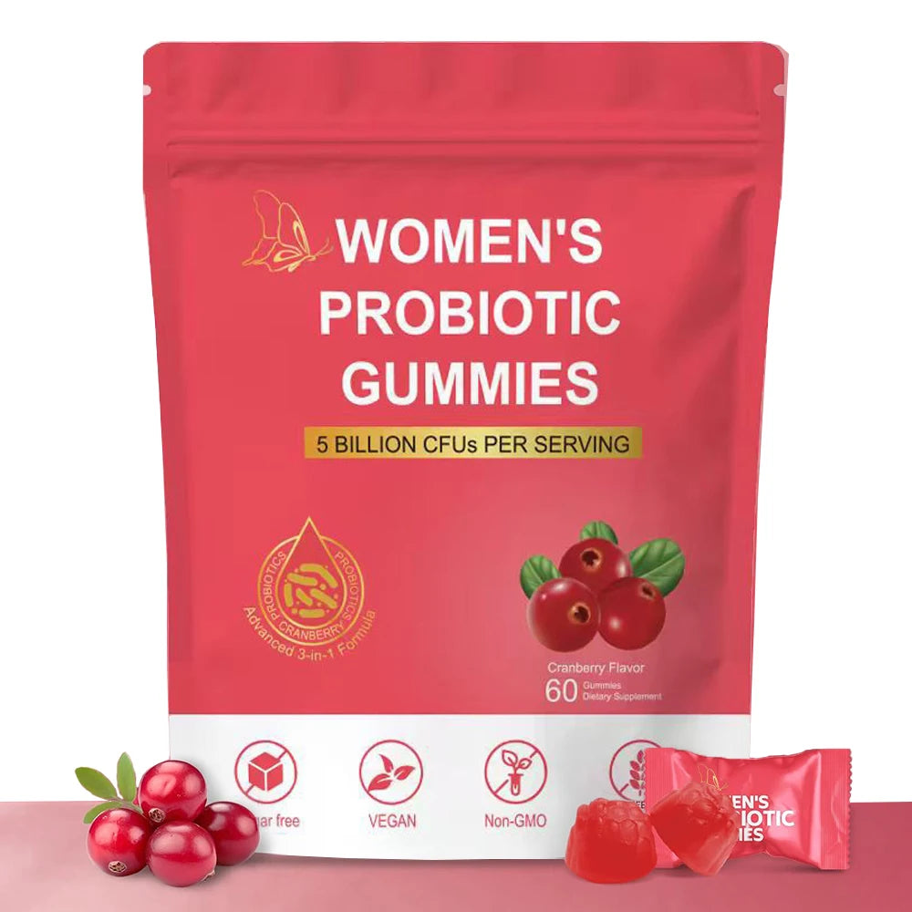 Women's Feminine Balance Health Support Dietary Supplement Gummies