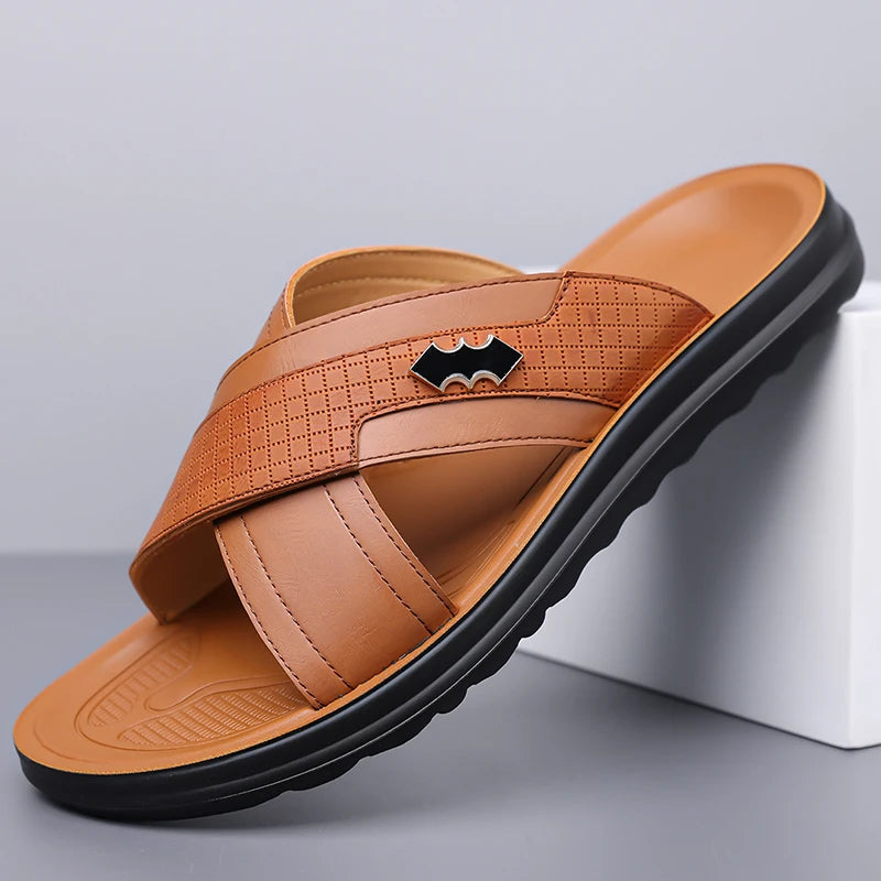 Men's Breathable Anti-Slip Slip-On Slippers