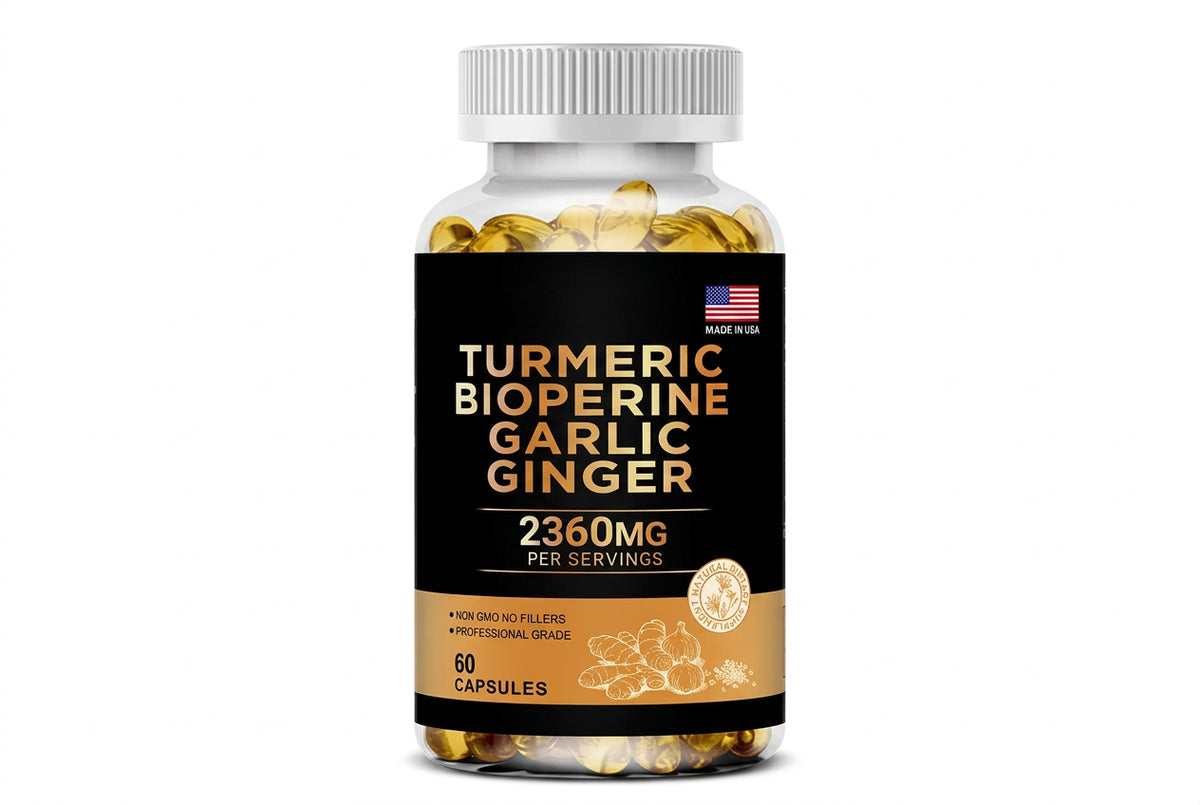 Turmeric and Garlic Joint Support Dietary Supplement Capsules