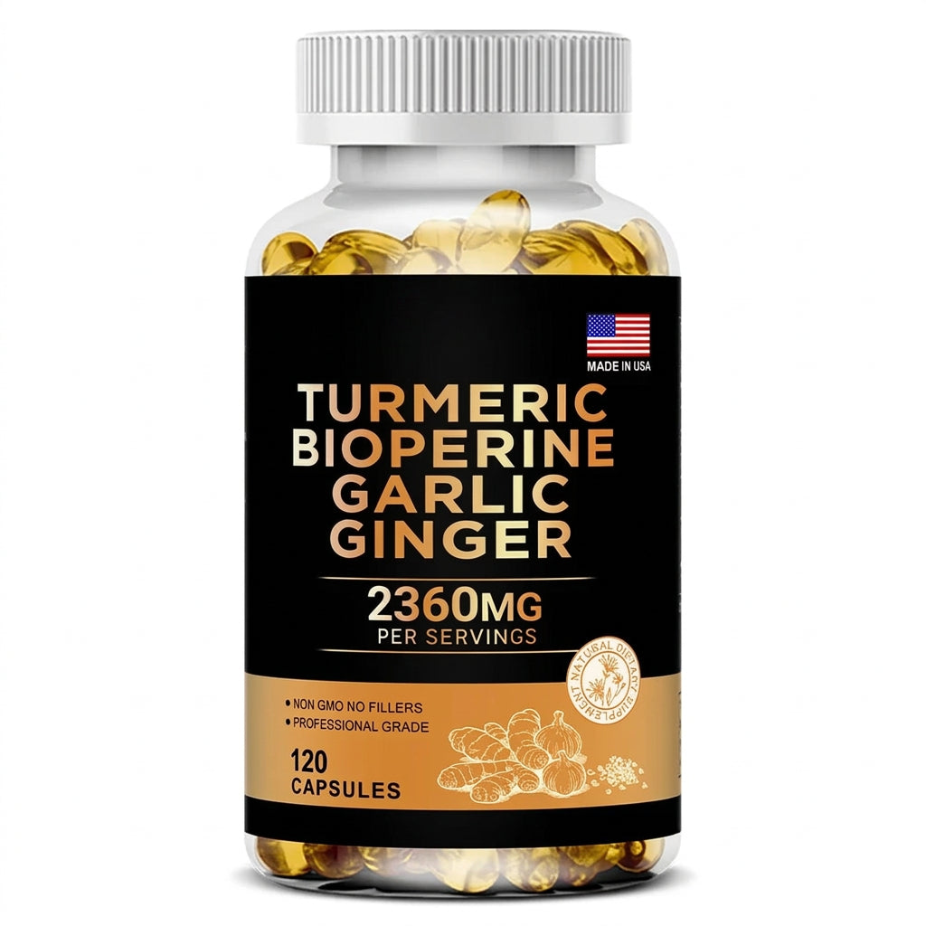 Turmeric and Garlic Joint Support Dietary Supplement Capsules