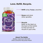 Melatonin and L-Theanine Sleep Support Dietary Supplement Gummies