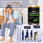 Saw Palmetto Capsules for Prostate Urinary Tract Bladder and Hair Health