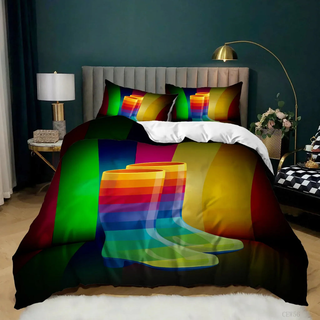 Rainbow Pride Duvet Cover Set with Pillowcases