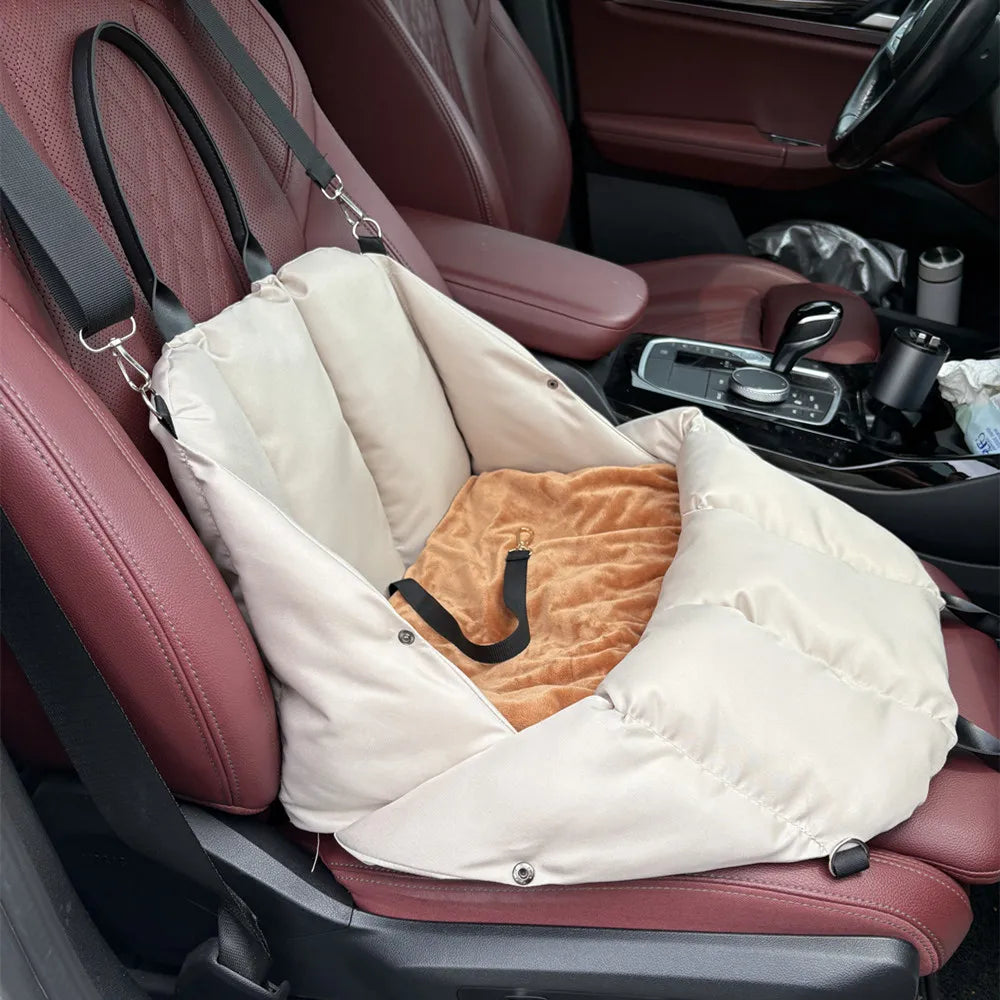 Portable Pet Car Seat Carrier Bed for Cats Dogs