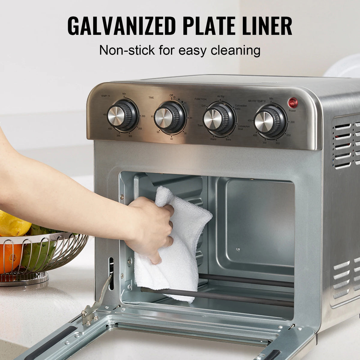 19-Quart Stainless Steel Air Fryer Toaster Oven Combo