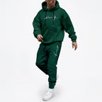 Men's Hooded Pullover and Sweatpants Two-Piece Set