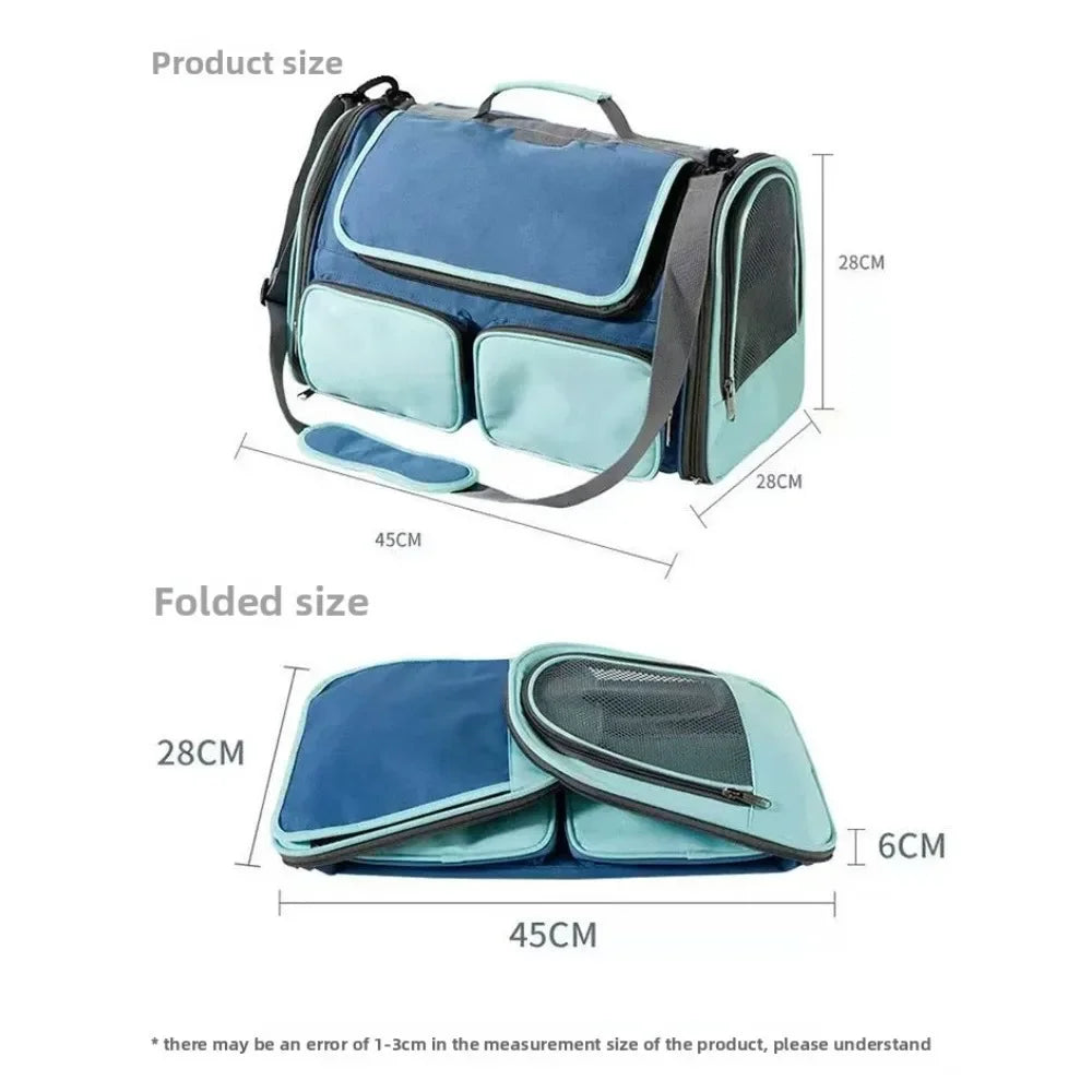 Portable Foldable Pet Travel Carrier Bag for Cats Dogs
