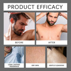 Men Long Lasting Fragrance Shower Gel Deeply Cleansing Exfoliating 3.4 fl oz