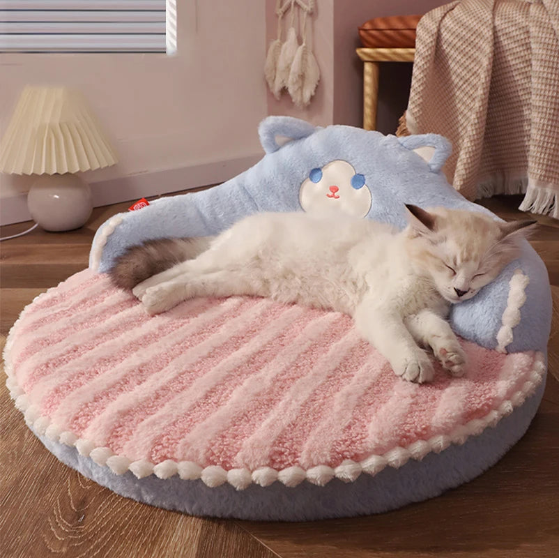20.5 Inch Plush Pet Bed Cushion Mat for Cats Dogs