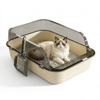 Semi Enclosed Anti Tracking Cat Litter Box for Cats