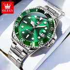 Men's Quartz Stainless Steel Watch with Calendar
