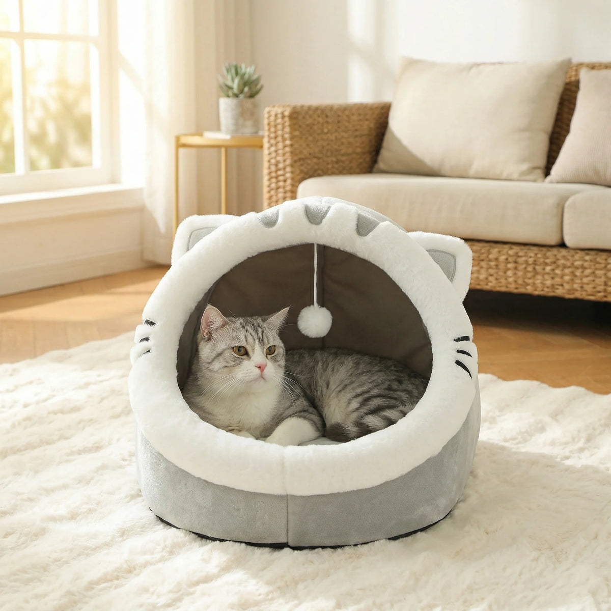 Universal Soft Cave Bed House for Cats Dogs