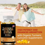 Turmeric and Garlic Joint Support Dietary Supplement Capsules