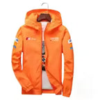 Men's Moto Biker Sport Jacket Thin Polyester