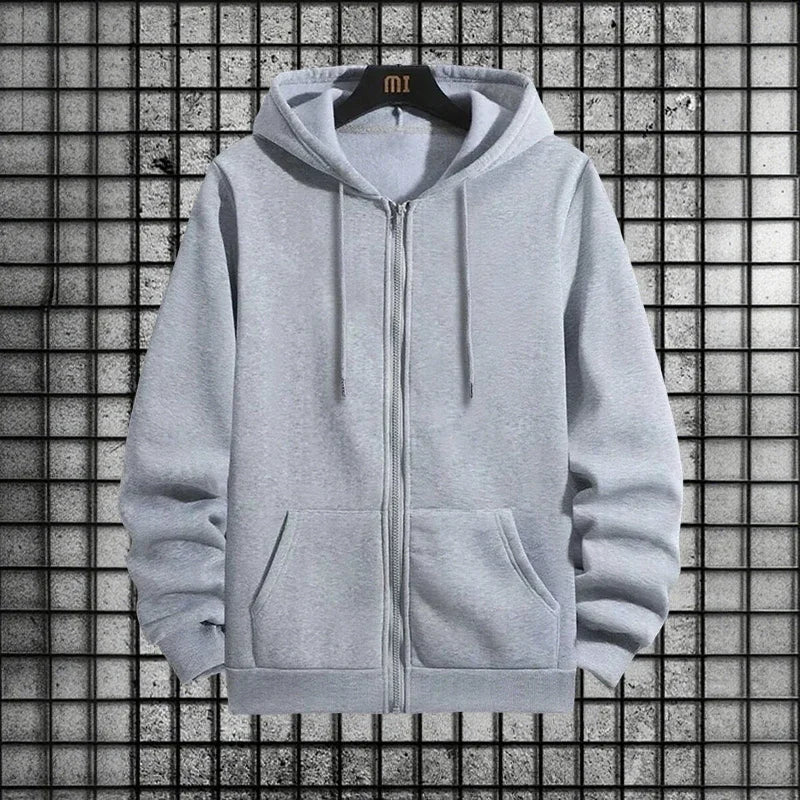 Men's Zipper Hoodie and Sweatpants 2-Piece Set