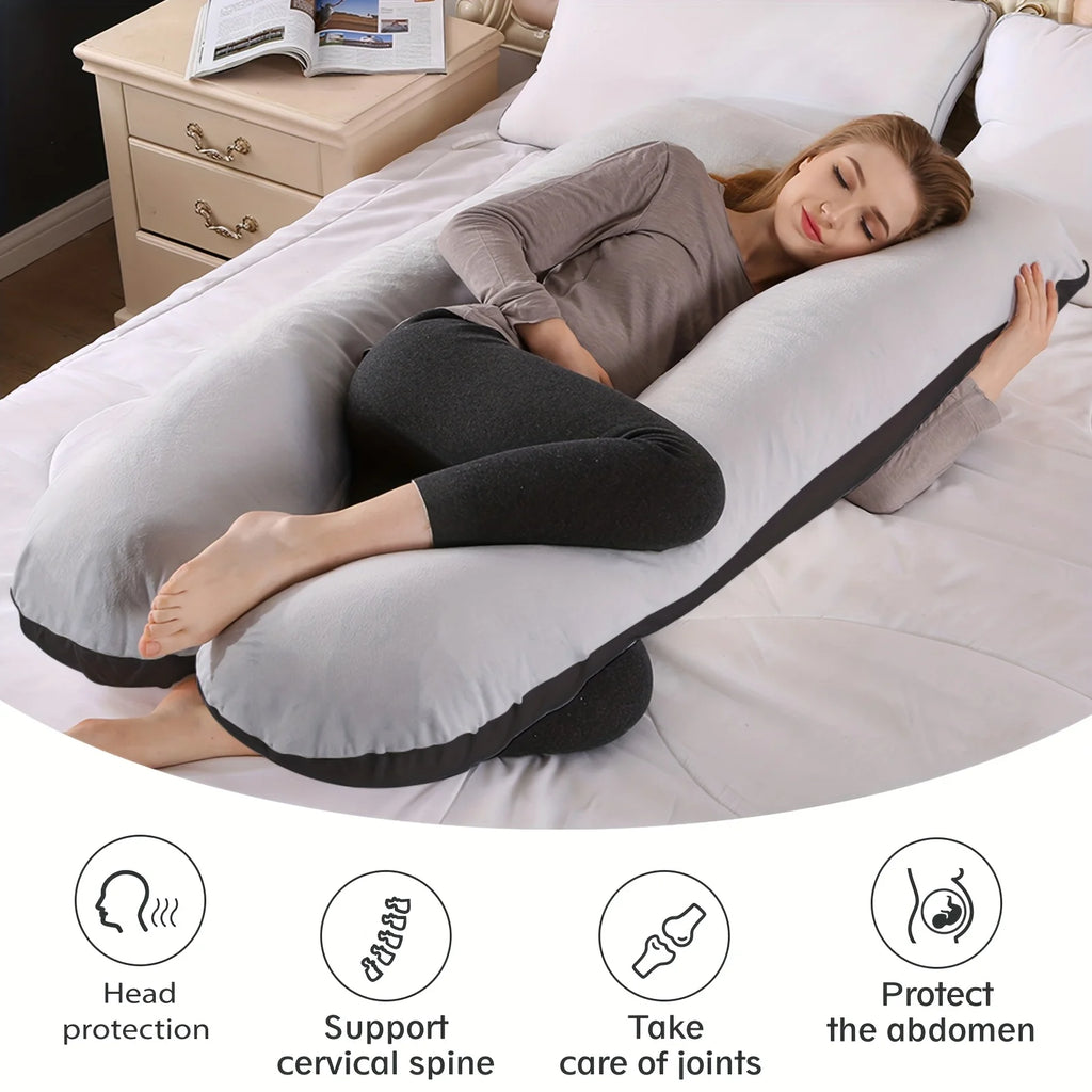 U-Shape Memory Foam Body Pillow for Neck and Back Support