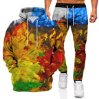 Ink Graffiti 3D Printed Hoodie and Sweatpants Set