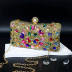 Women's Luxury Pearl Rhinestone Evening Clutch Bag