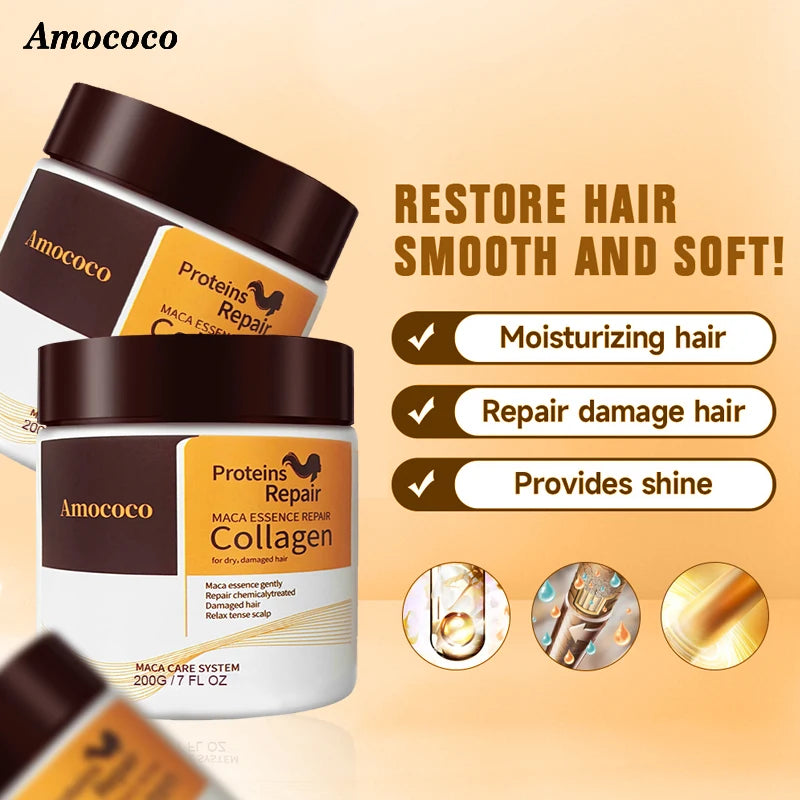 Protein Collagen Hair Mask for Dry Damaged Hair 6.8 fl oz