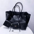 Women's Large Capacity PU Leather Commuter Shoulder Bag