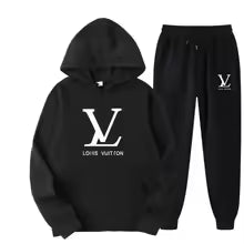Men's Hooded Sweatshirt and Pants 2-Piece Set