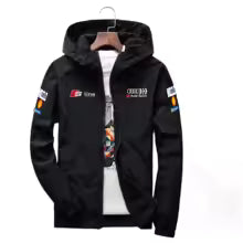 Men's Moto Biker Sport Jacket Thin Polyester