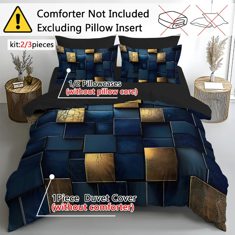 3D Space Cartoon Duvet Cover Set