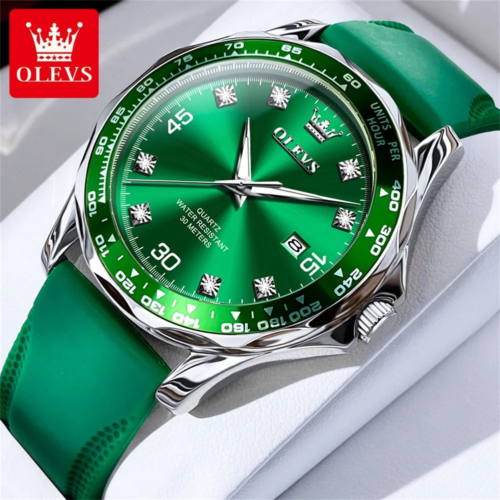 Men's Quartz Stainless Steel Watch with Auto Date