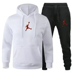 Men's Hooded Pullover and Jogger Pants Two-Piece Set
