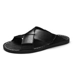 Men's Luxury Handmade Leather Slide Sandals