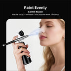 Rechargeable Wireless Airbrush Kit with Compressor Spray Gun