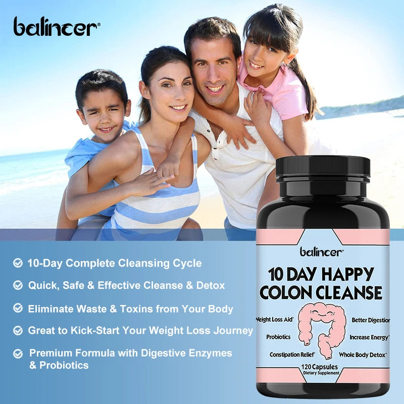 10 Day Colon Cleanse Detox with Milk Thistle & Dandelion Root