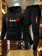 Men's Winter Fleece Hoodie and Jogger Pants Set